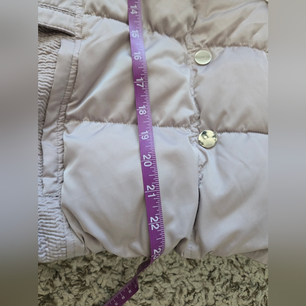 Pale Pink Quilted Down Puffer Vest Double Breasted Ever New Melbourne Woman Sz 8 - Picture 13 of 15